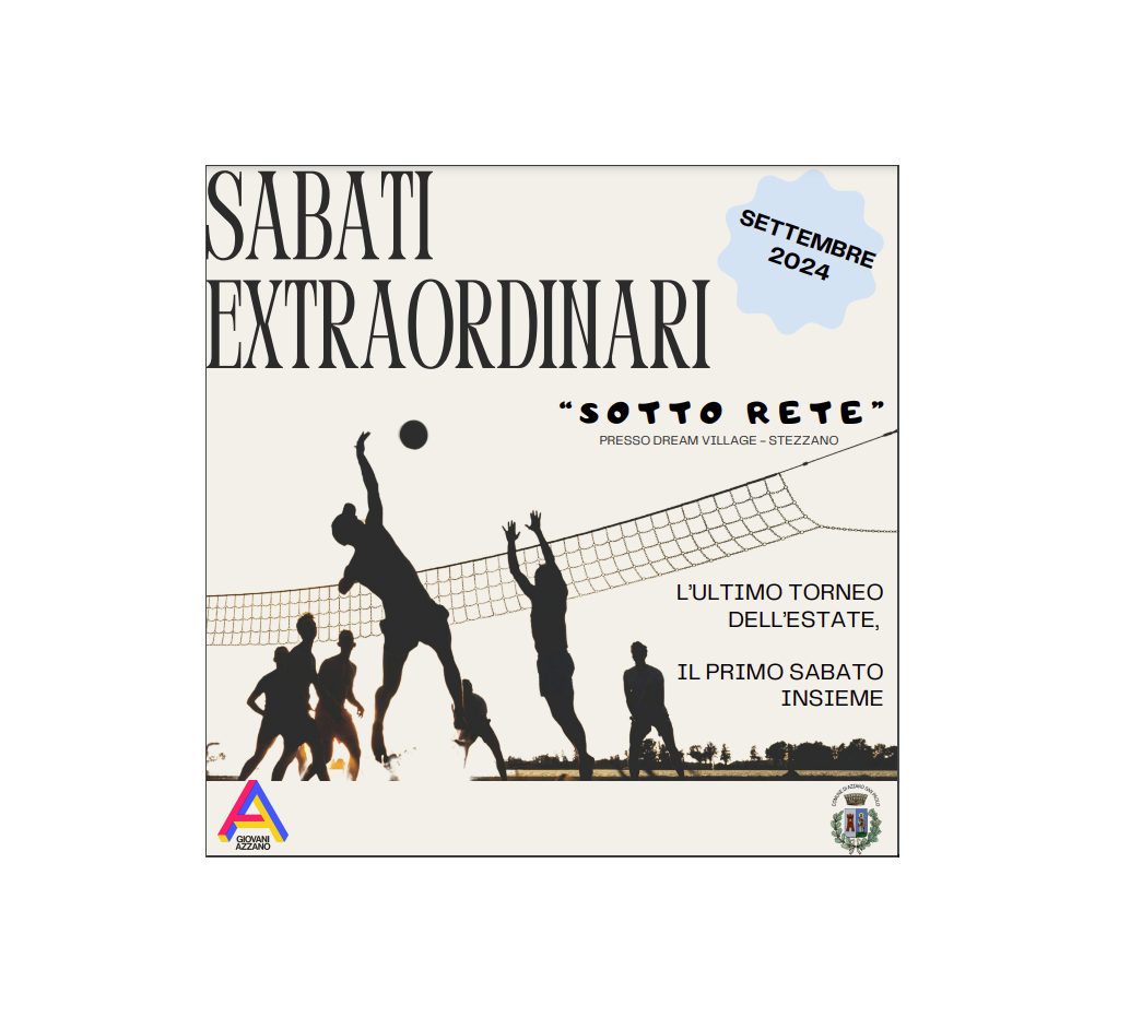 Sabati Extraordinari - "SOTTO RETE" 