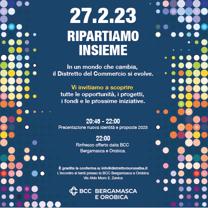 Una serata con i commercianti: le proposte del Distretto del Commercio