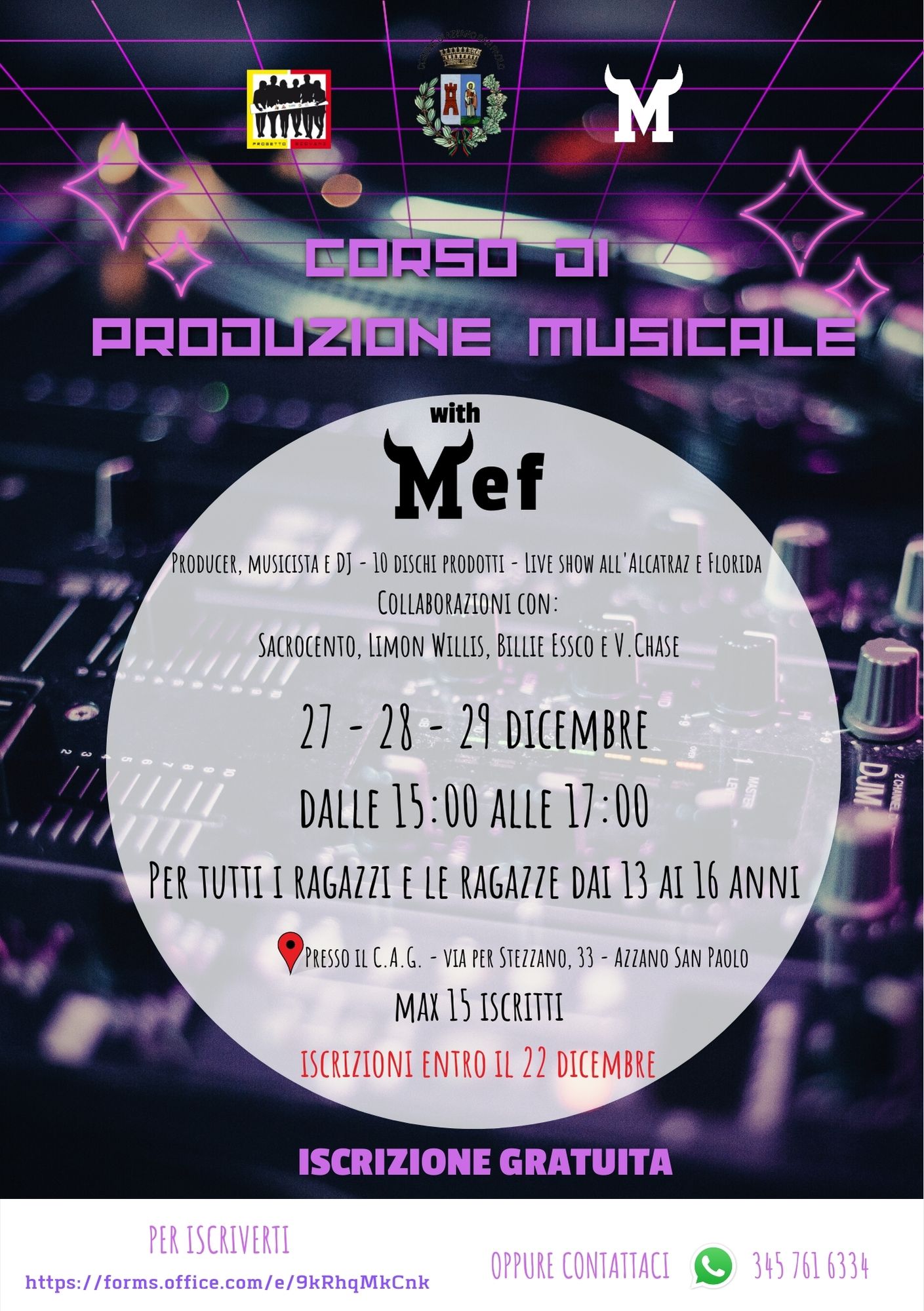 corso di produzione MUSICALE 
