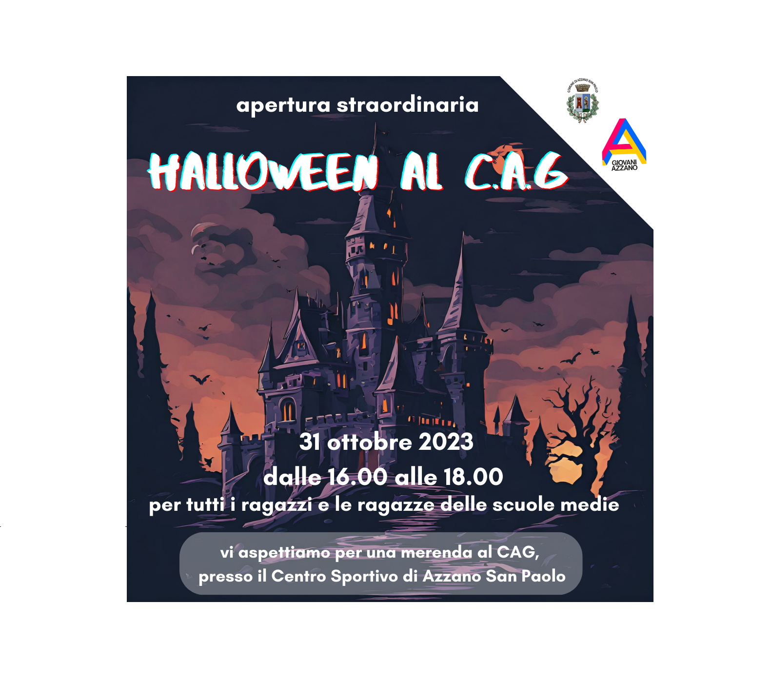 Apertura straordinaria "HALLOWEN AL C.A.G."