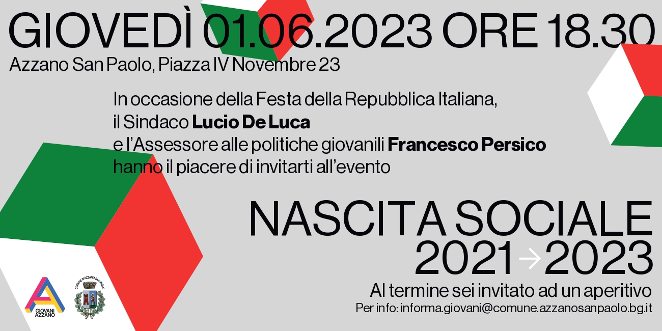 Nascita sociale 2021 2023 - neo 18°