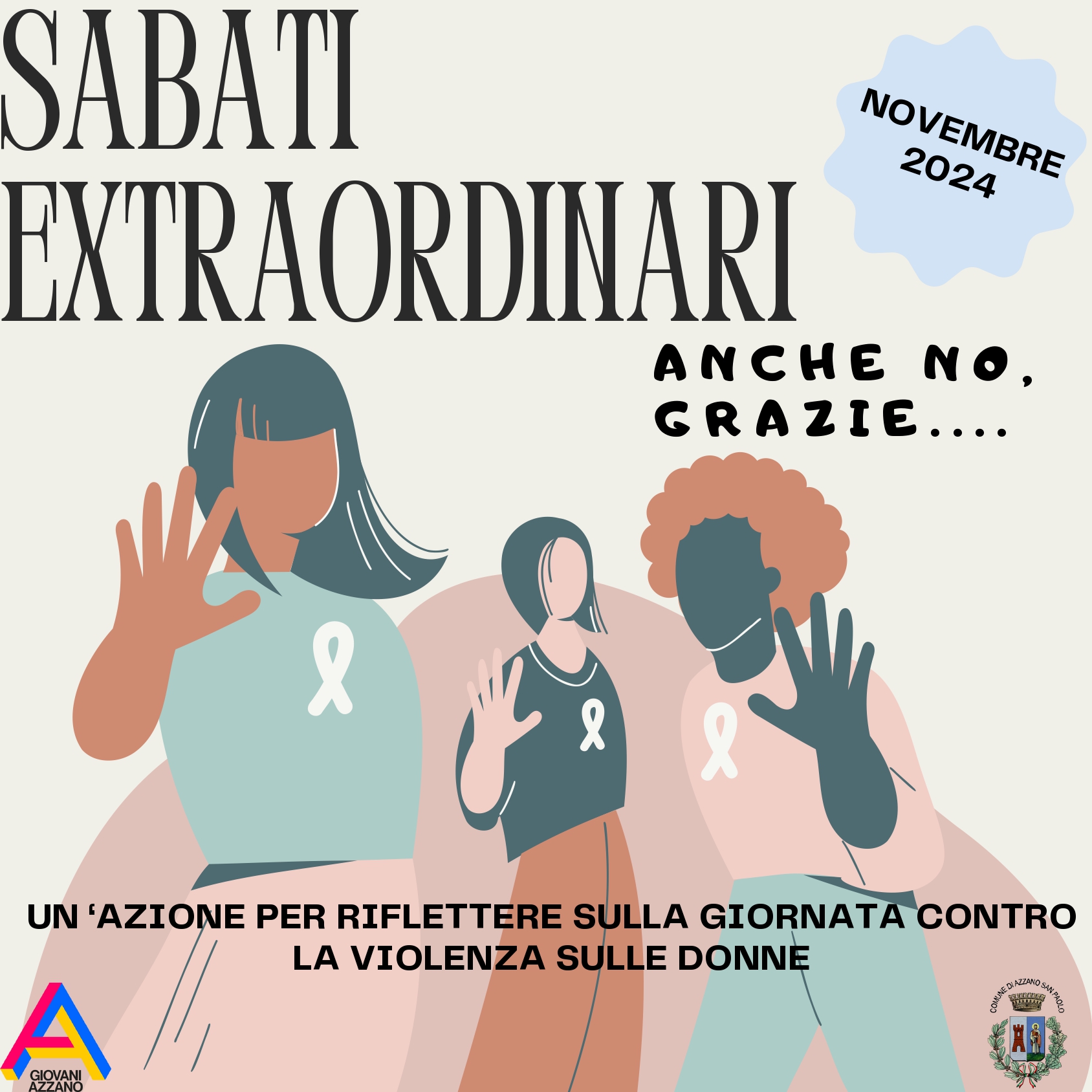 per i ragazzi/e Scuola media "Sabato 23 novembre  Extraordinario - Anche no grazie..." 