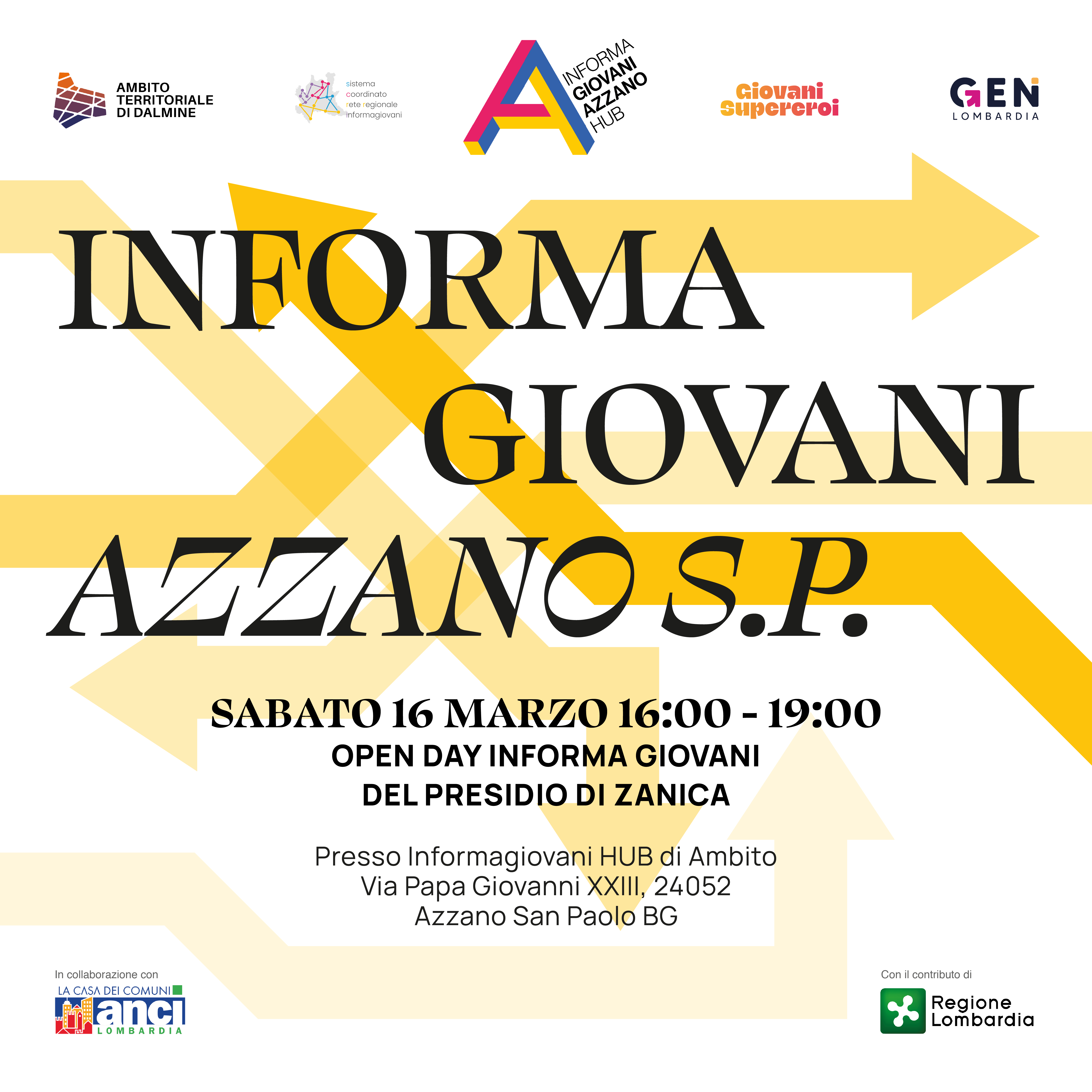 Open-day INFORMA GIOVANI Azzano San Paolo