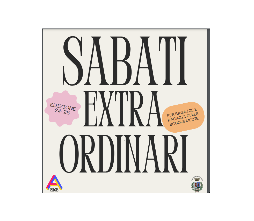 Sabati EXTRAORDINARI- edizione 2024/2025