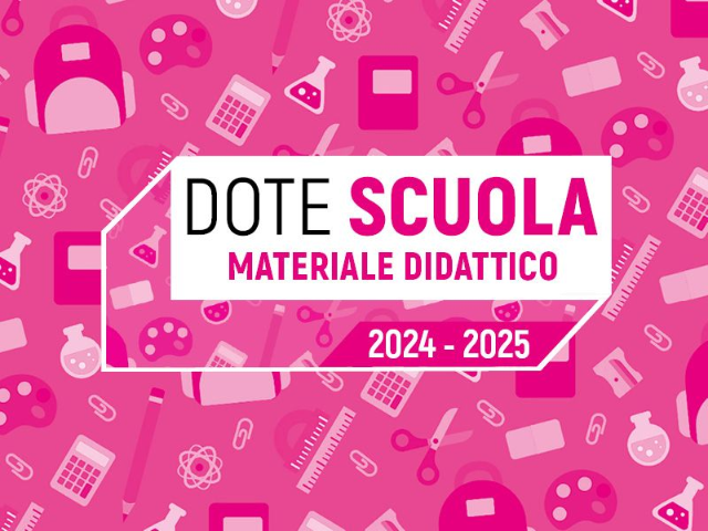 Dote Scuola – componente Materiale Didattico, a.s. 2024/2025, Borse di studio statali, a.s. 2023/2024